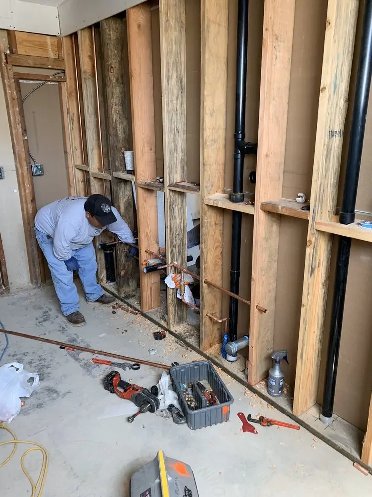 Commercial rough-in plumbing for Gas Line Repair in Deerbrook